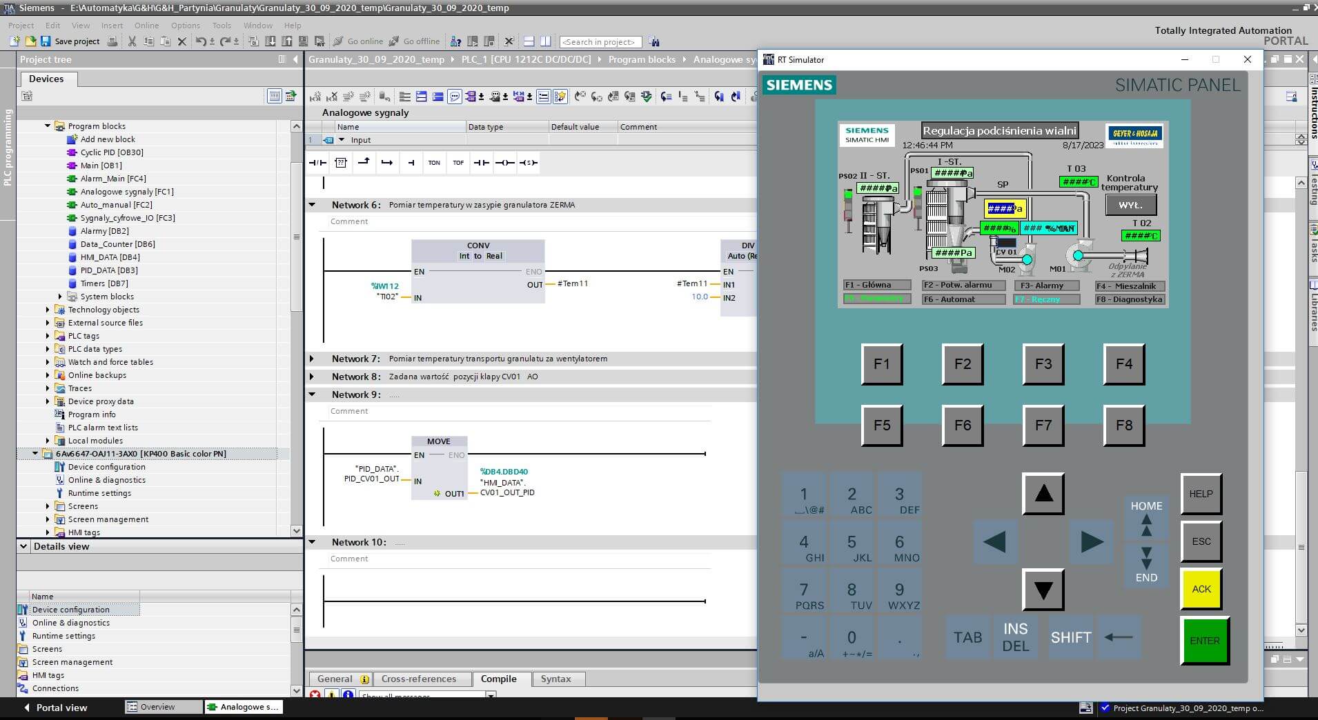8. Systemy odpylania i separacji metodą pneumatyczną.
