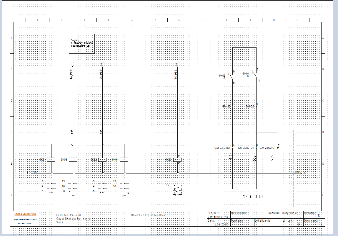 7. Projekty elektryczne wykonane w programie SEE Electrical V8R3. 